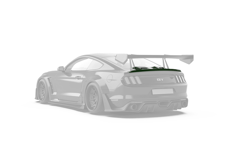 Robot Craftsman Ford Mustang V3 Duck Tail + Boot Cover Aftermarket Carbon Fiber Part / Bodykit - Robot Bodykits