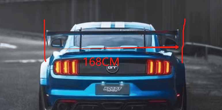 Robot Craftsman Ford Mustang V3 GT Wing Aftermarket Carbon Fiber Part / Bodykit - Robot Bodykits