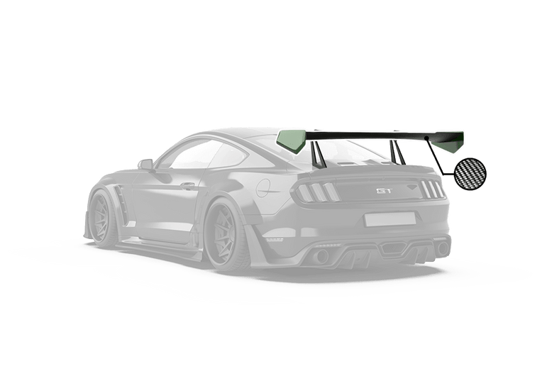 Robot Craftsman Ford Mustang V3 GT Wing Aftermarket Carbon Fiber Part / Bodykit - Robot Bodykits