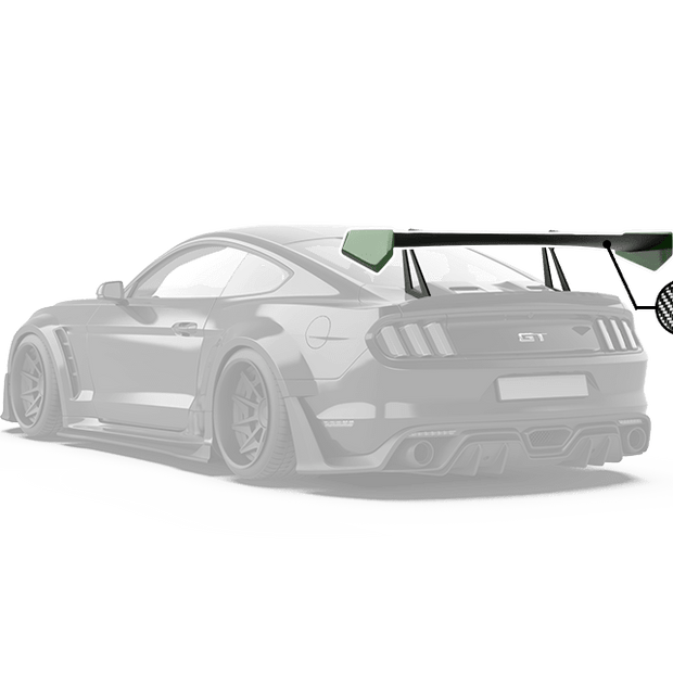 Robot Craftsman Ford Mustang V3 GT Wing Aftermarket Carbon Fiber Part / Bodykit - Robot Bodykits
