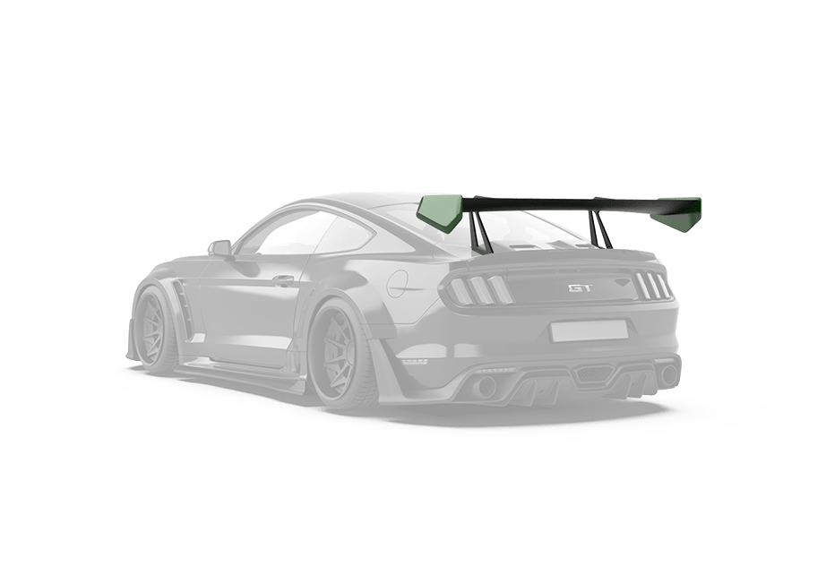 Robot Craftsman Ford Mustang V3 GT Wing Aftermarket Carbon Fiber Part / Bodykit - Robot Bodykits