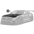 Robot Craftsman Ford Mustang V3 Hood / Bonnet (Fits S550.1 Only) Aftermarket Carbon Fiber Part / Bodykit - Robot Bodykits