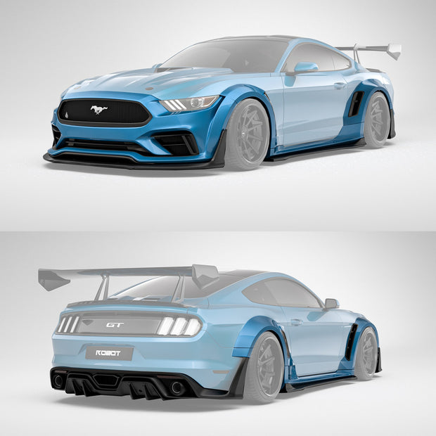 Robot Craftsman Ford Mustang V3 Widebody Kit 2015 - 2023 Aftermarket Carbon Fiber Part / Bodykit - Robot Bodykits