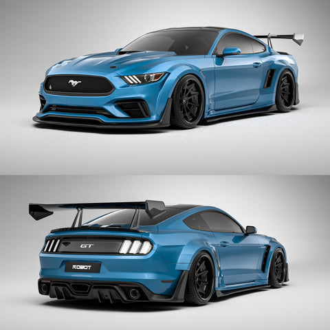 Robot Craftsman Ford Mustang V3 Widebody Kit 2015-2023 Aftermarket Carbon Fiber Part / Bodykit - Robot Bodykits