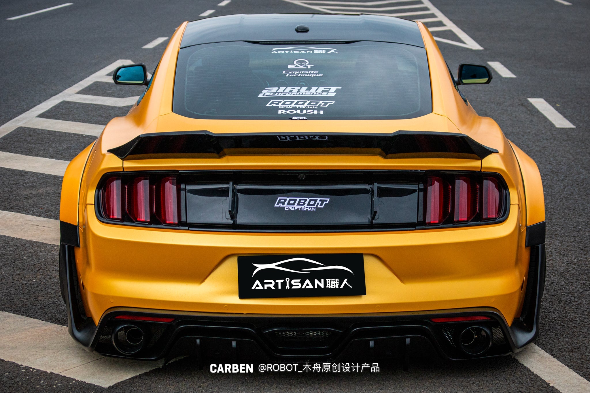 Robot Craftsman Ford Mustang V3 Widebody Kit 2015 - 2023 Aftermarket Carbon Fiber Part / Bodykit - Robot Bodykits