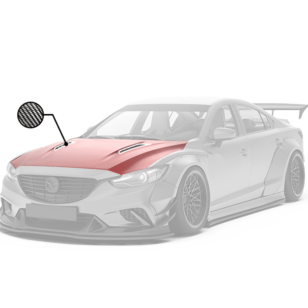 Robot Craftsman Mazda 6 2013 - 2017 Hood / Bonnet Aftermarket Carbon Fiber Part / Bodykit - Robot Bodykits