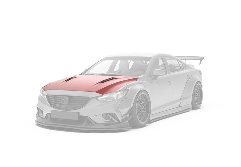 Robot Craftsman Mazda 6 2013 - 2017 Hood / Bonnet Aftermarket Carbon Fiber Part / Bodykit - Robot Bodykits