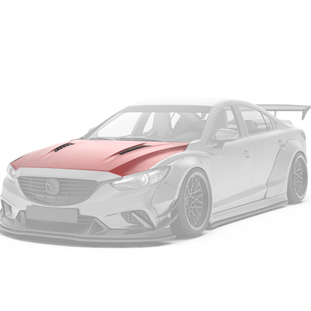 Robot Craftsman Mazda 6 2013 - 2017 Hood / Bonnet Aftermarket Carbon Fiber Part / Bodykit - Robot Bodykits