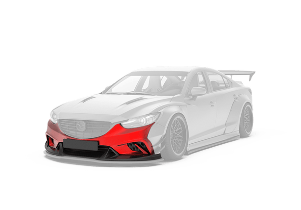Robot Craftsman Mazda 6 2014 - 2017 Front Bumper & Front Lip Aftermarket Carbon Fiber Part / Bodykit - Robot Bodykits