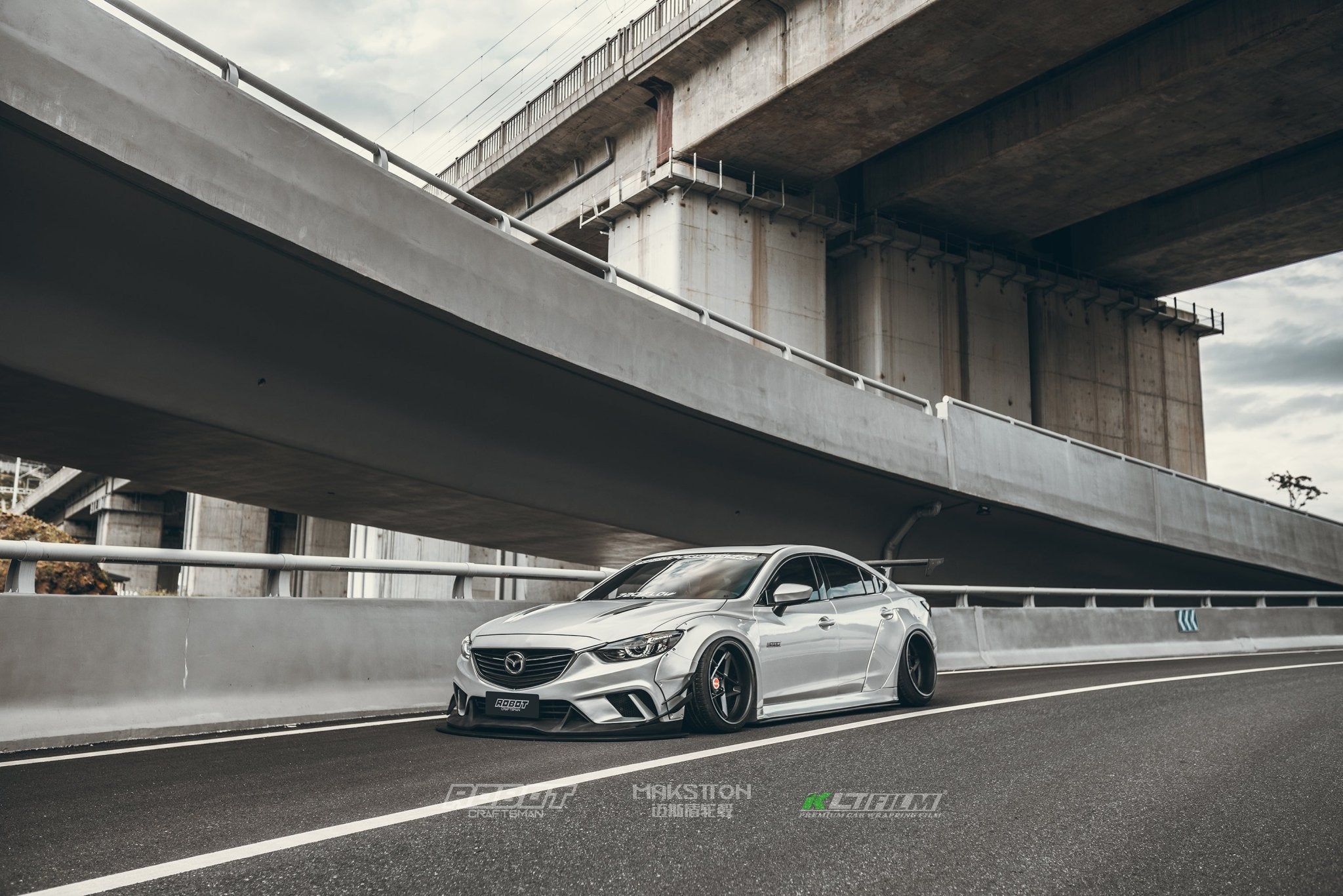 Robot Craftsman Mazda 6 2014 - 2017 Front Bumper & Front Lip Aftermarket Carbon Fiber Part / Bodykit - Robot Bodykits