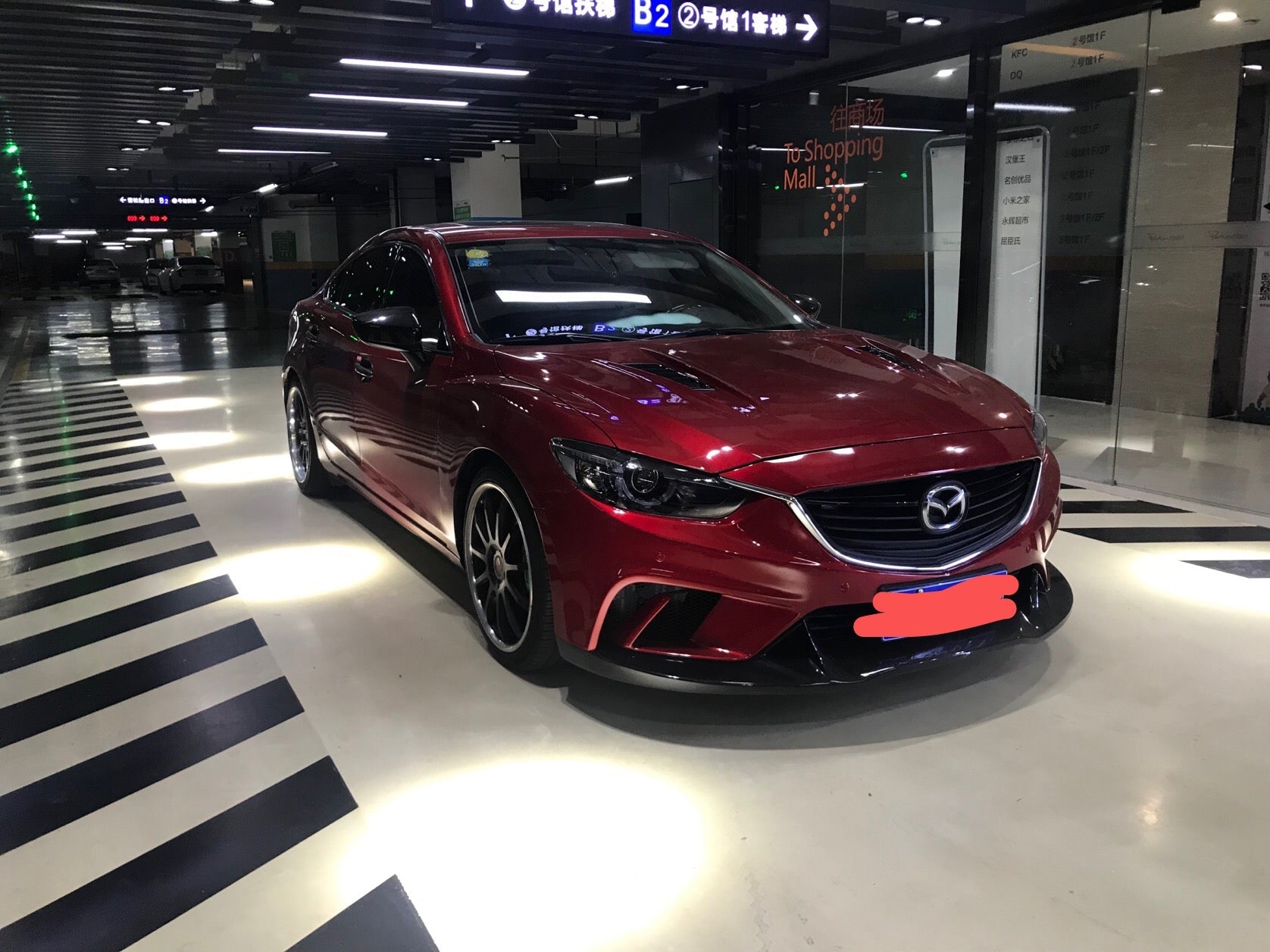 Robot Craftsman Mazda 6 2014 - 2017 Front Bumper & Front Lip Aftermarket Carbon Fiber Part / Bodykit - Robot Bodykits