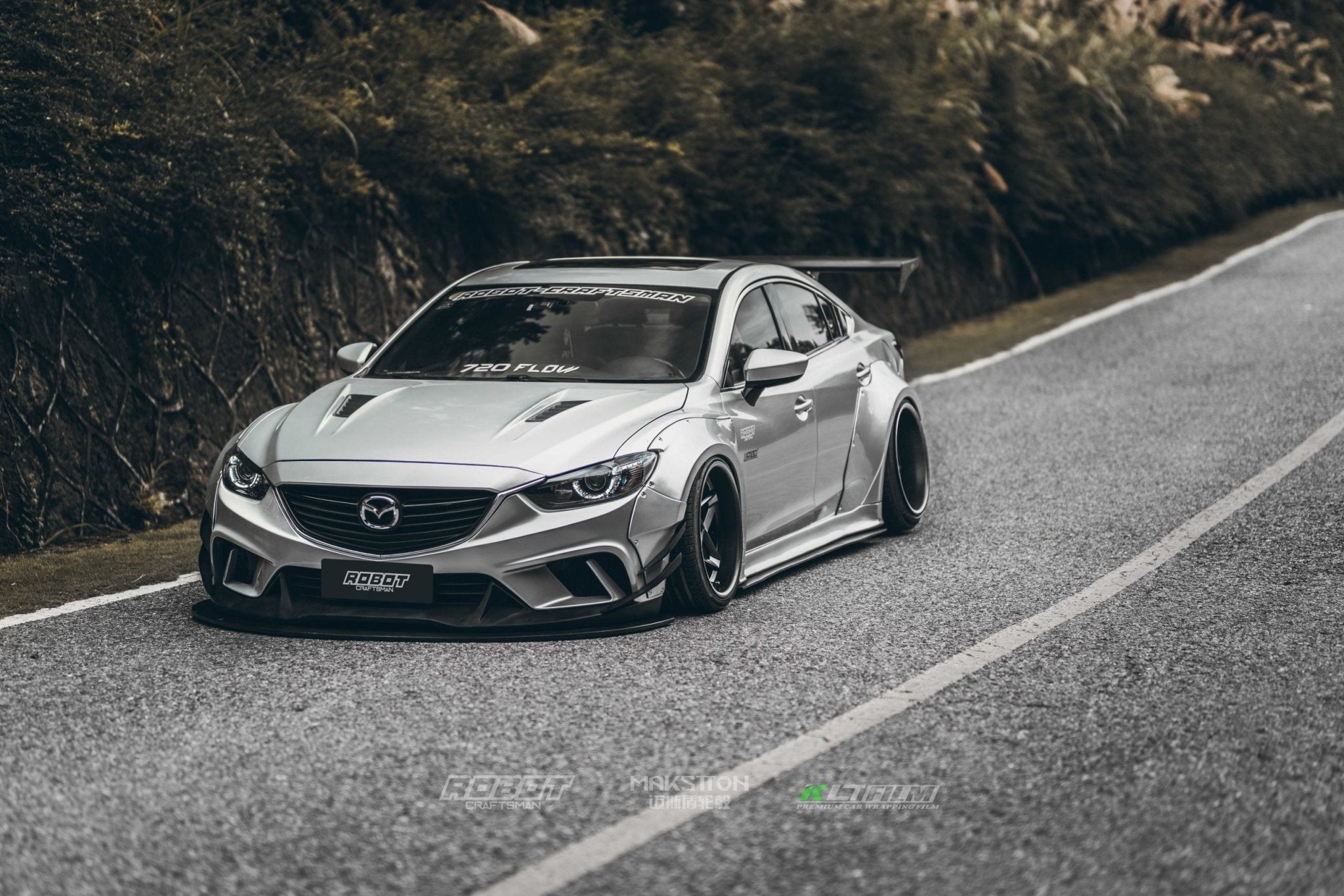 Robot Craftsman Mazda 6 2014 - 2017 Plus Body Kit Fibre Glass Reinforced Plastic Complete Widebody Kit (FRP) Aftermarket Carbon Fiber Part / Bodykit - Robot Bodykits