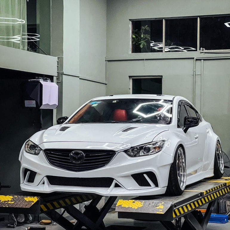 Robot Craftsman Mazda 6 2014 - 2017 Plus Body Kit Fibre Glass Reinforced Plastic Complete Widebody Kit (FRP) Aftermarket Carbon Fiber Part / Bodykit - Robot Bodykits