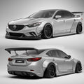 Robot Craftsman Mazda 6 2014 - 2017 Plus Body Kit Fibre Glass Reinforced Plastic Complete Widebody Kit (FRP) Aftermarket Carbon Fiber Part / Bodykit - Robot Bodykits