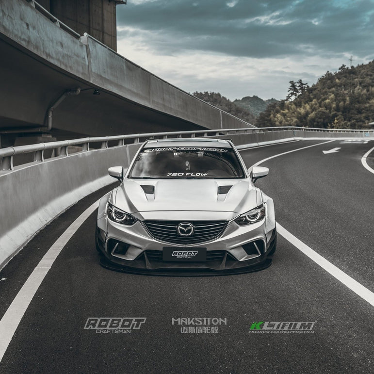 Robot Craftsman Mazda 6 2014 - 2017 Plus Body Kit Fibre Glass Reinforced Plastic Complete Widebody Kit (FRP) Aftermarket Carbon Fiber Part / Bodykit - Robot Bodykits