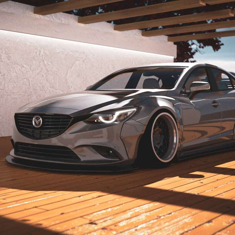 Robot Craftsman Mazda 6 2014 - 2017 Widebody Kit Fibre Glass Reinforced Plastic Complete Body Kit (FRP) Aftermarket Carbon Fiber Part / Bodykit - Robot Bodykits