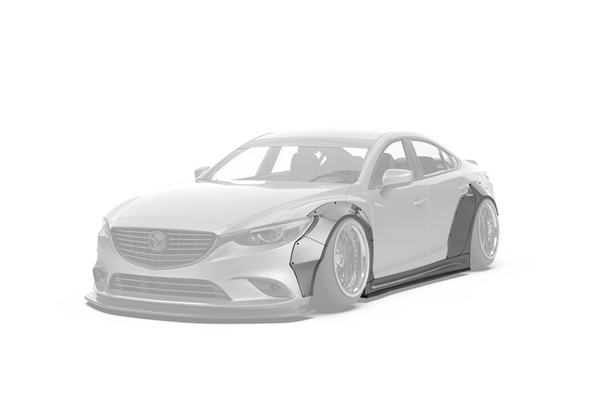 Robot Craftsman Mazda 6 2014 - 2017 Widebody Kit Fibre Glass Reinforced Plastic Complete Body Kit (FRP) Aftermarket Carbon Fiber Part / Bodykit - Robot Bodykits