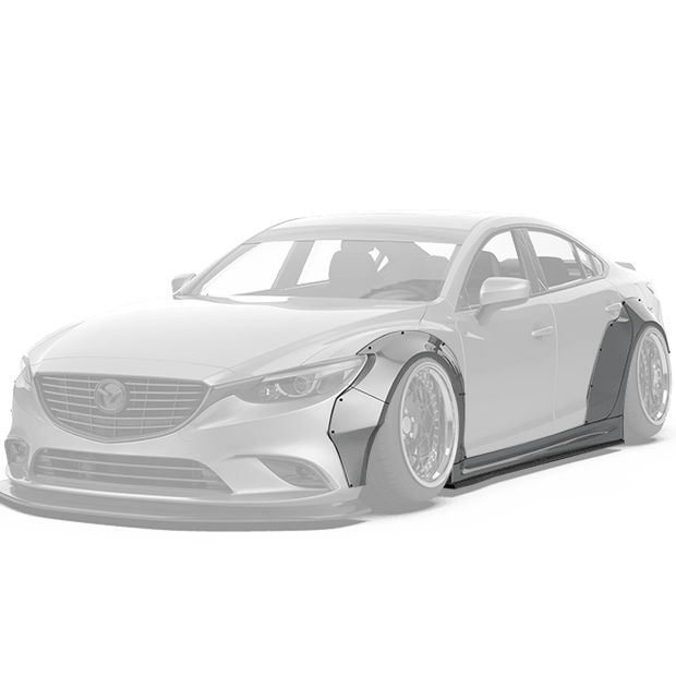 Robot Craftsman Mazda 6 2014 - 2017 Widebody Kit Fibre Glass Reinforced Plastic Complete Body Kit (FRP) Aftermarket Carbon Fiber Part / Bodykit - Robot Bodykits