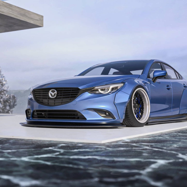 Robot Craftsman Mazda 6 2014 - 2017 Widebody Kit Fibre Glass Reinforced Plastic Complete Body Kit (FRP) Aftermarket Carbon Fiber Part / Bodykit - Robot Bodykits