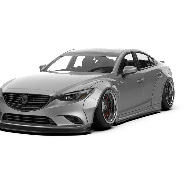 Robot Craftsman Mazda 6 2014 - 2017 Widebody Kit Fibre Glass Reinforced Plastic Complete Body Kit (FRP) Aftermarket Carbon Fiber Part / Bodykit - Robot Bodykits