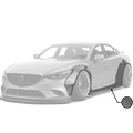 Robot Craftsman Mazda 6 2014 - 2017 Widebody Kit Fibre Glass Reinforced Plastic Complete Body Kit (FRP) Aftermarket Carbon Fiber Part / Bodykit - Robot Bodykits