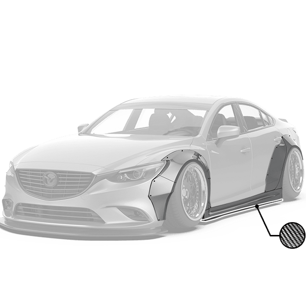Robot Craftsman Mazda 6 2014 - 2017 Widebody Kit Fibre Glass Reinforced Plastic Complete Body Kit (FRP) Aftermarket Carbon Fiber Part / Bodykit - Robot Bodykits