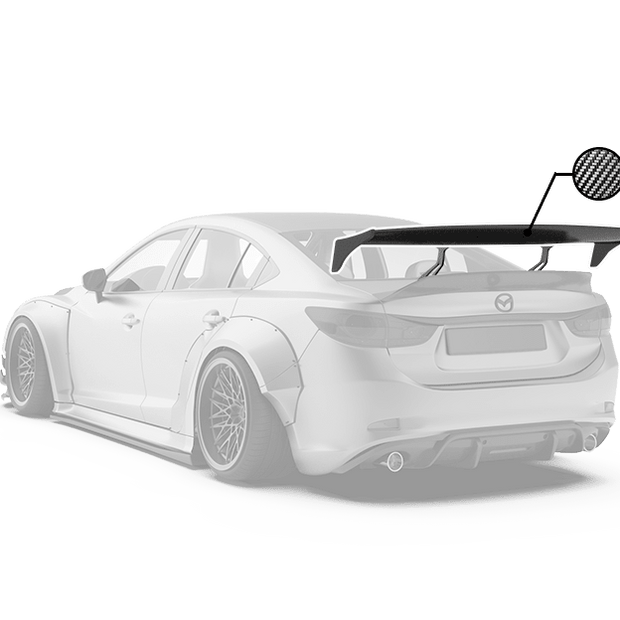 Robot Craftsman Mazda 6 2014 - 2022 GT Wing Aftermarket Carbon Fiber Part / Bodykit - Robot Bodykits