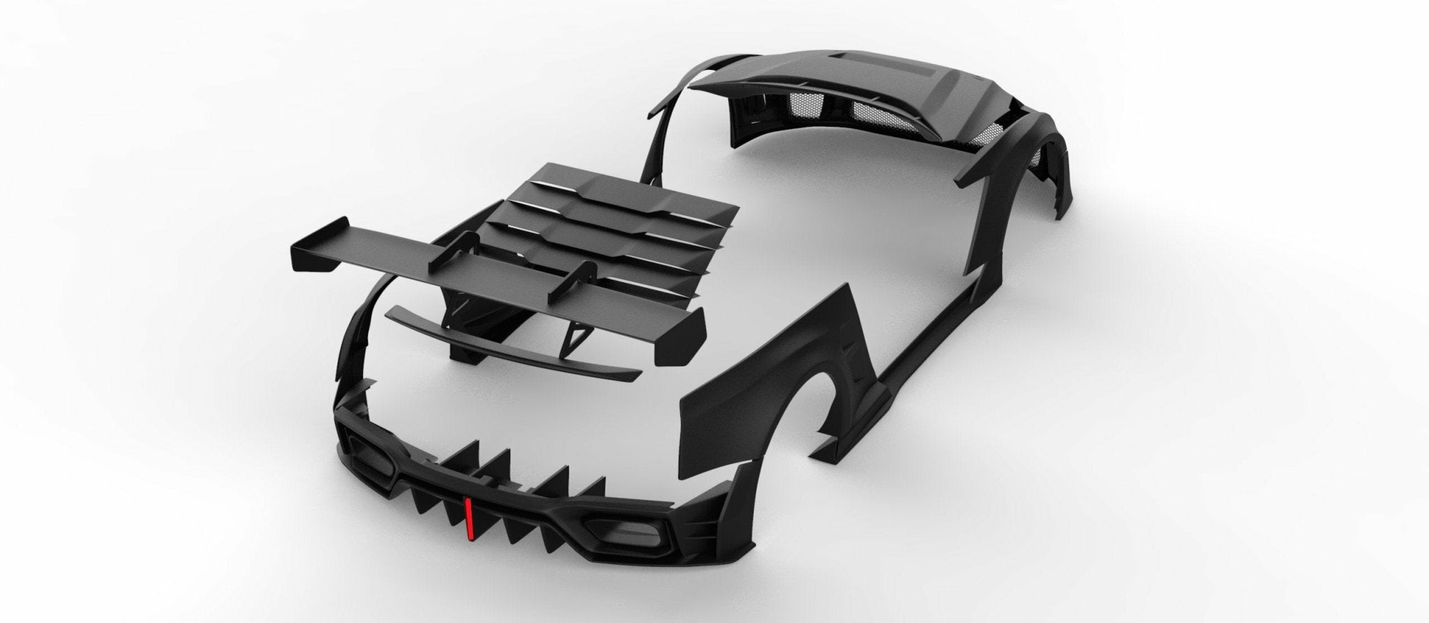 Robot Craftsman Nissan GTR Body Kit R35 Duck Tail Spoiler Aftermarket Carbon Fiber Part / Bodykit - Robot Bodykits