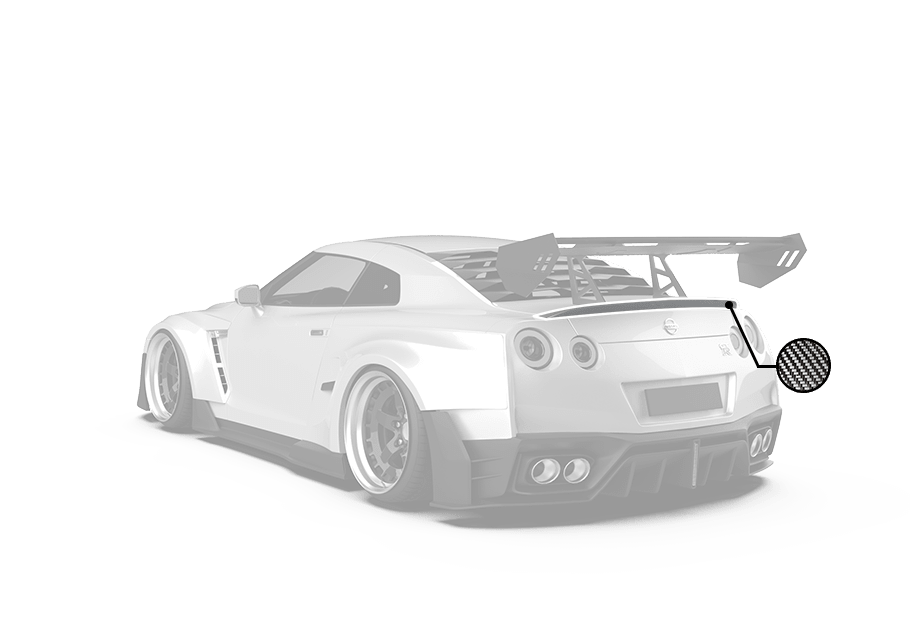 Robot Craftsman Nissan GTR Body Kit R35 Duck Tail Spoiler Aftermarket Carbon Fiber Part / Bodykit - Robot Bodykits