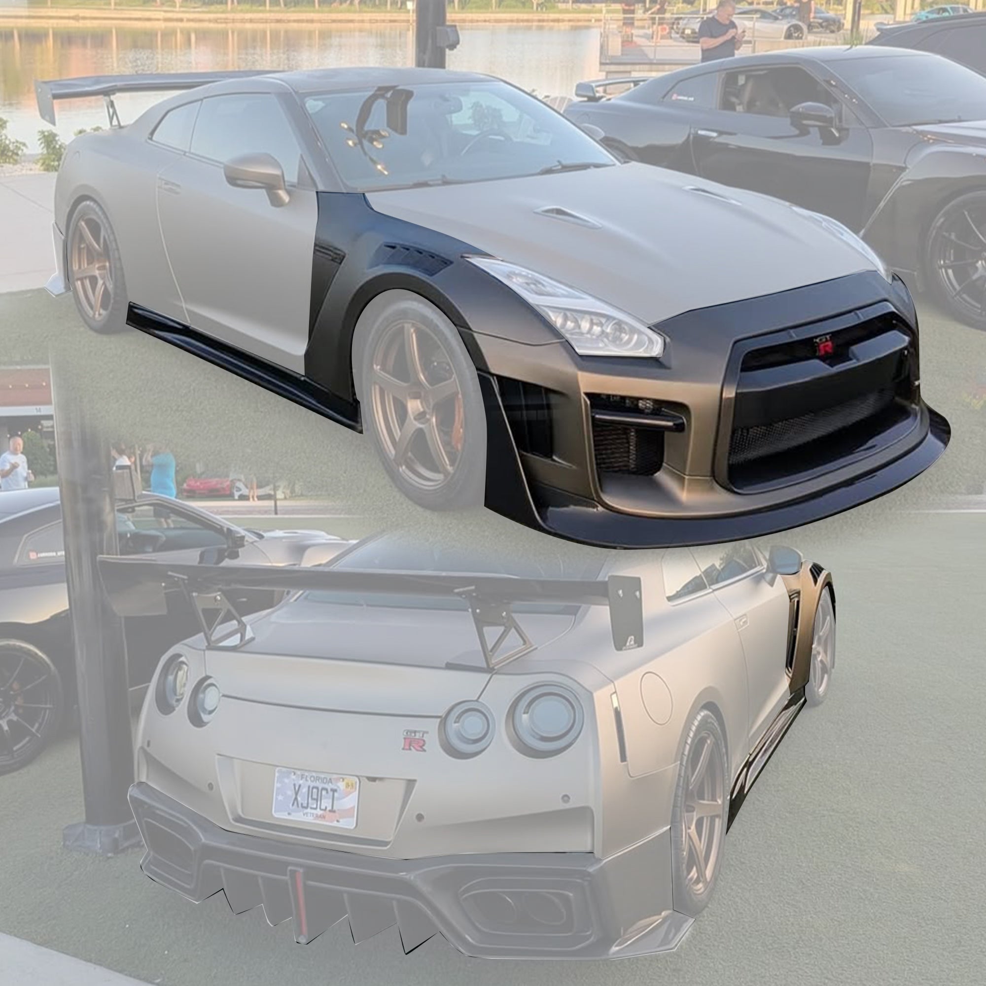 Robot Craftsman Nissan GTR Body Kit (R35) Fibre Glass Reinforced Plastic Complete Body Kit (FRP) Aftermarket Carbon Fiber Part / Bodykit - Robot Bodykits