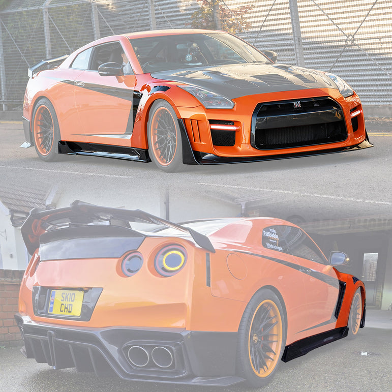 Robot Craftsman Nissan GTR Body Kit (R35) Fibre Glass Reinforced Plastic Complete Body Kit (FRP) Aftermarket Carbon Fiber Part / Bodykit - Robot Bodykits