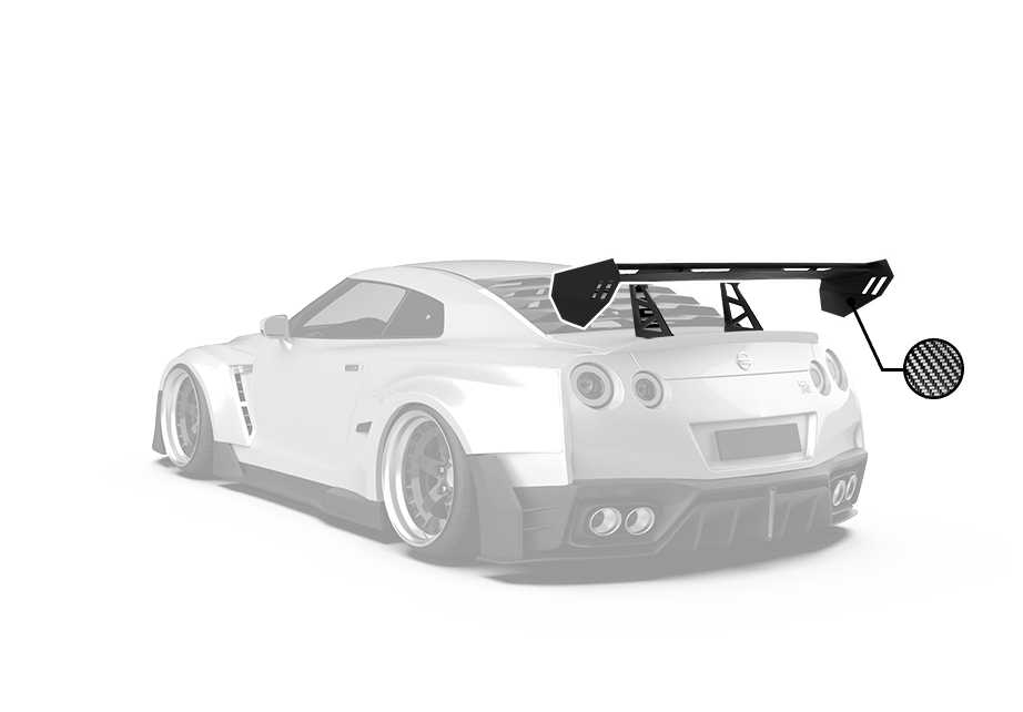 Robot Craftsman Nissan GTR Body Kit R35 GT Wing Aftermarket Carbon Fiber Part / Bodykit - Robot Bodykits
