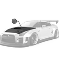 Robot Craftsman Nissan GTR Body Kit R35 Hood / Bonnet Aftermarket Carbon Fiber Part / Bodykit - Robot Bodykits