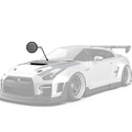 Robot Craftsman Nissan GTR Body Kit R35 Hood / Bonnet Aftermarket Carbon Fiber Part / Bodykit - Robot Bodykits