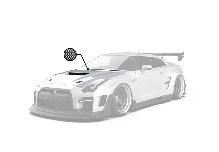 Robot Craftsman Nissan GTR Body Kit R35 Hood / Bonnet Aftermarket Carbon Fiber Part / Bodykit - Robot Bodykits