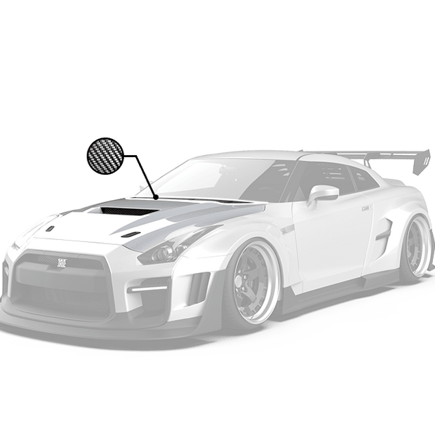 Robot Craftsman Nissan GTR Body Kit R35 Hood / Bonnet Aftermarket Carbon Fiber Part / Bodykit - Robot Bodykits