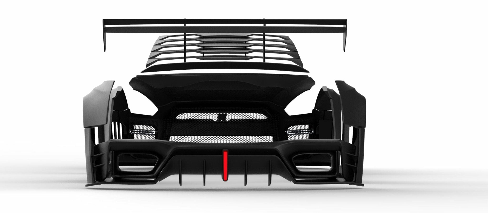 Robot Craftsman Nissan GTR Body Kit R35 WIDEBODY Fibre Glass Reinforced Plastic Complete Body Kit (FRP) Aftermarket Carbon Fiber Part / Bodykit - Robot Bodykits
