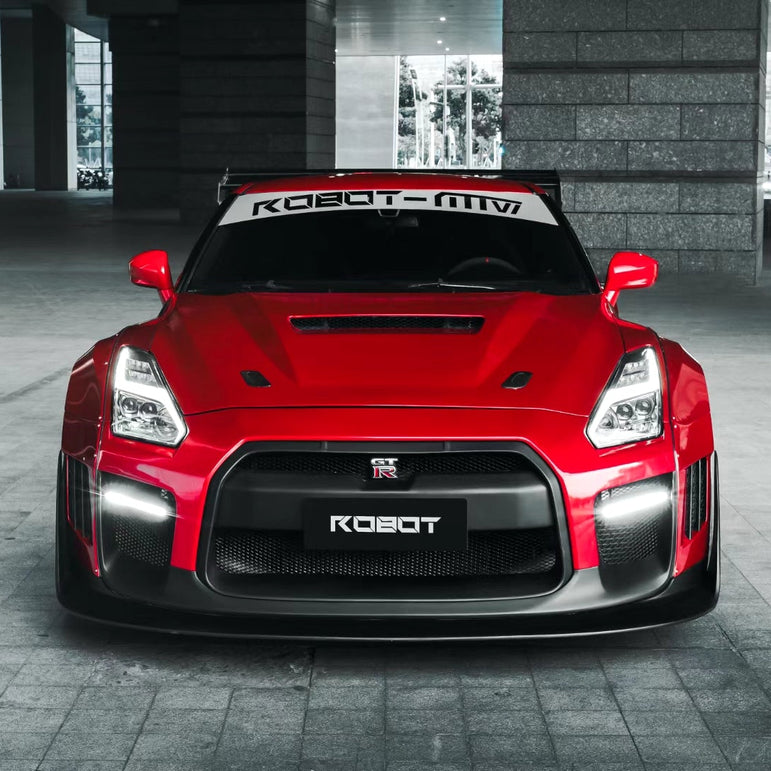 Robot Craftsman Nissan GTR Body Kit R35 WIDEBODY Fibre Glass Reinforced Plastic Complete Body Kit (FRP) Aftermarket Carbon Fiber Part / Bodykit - Robot Bodykits