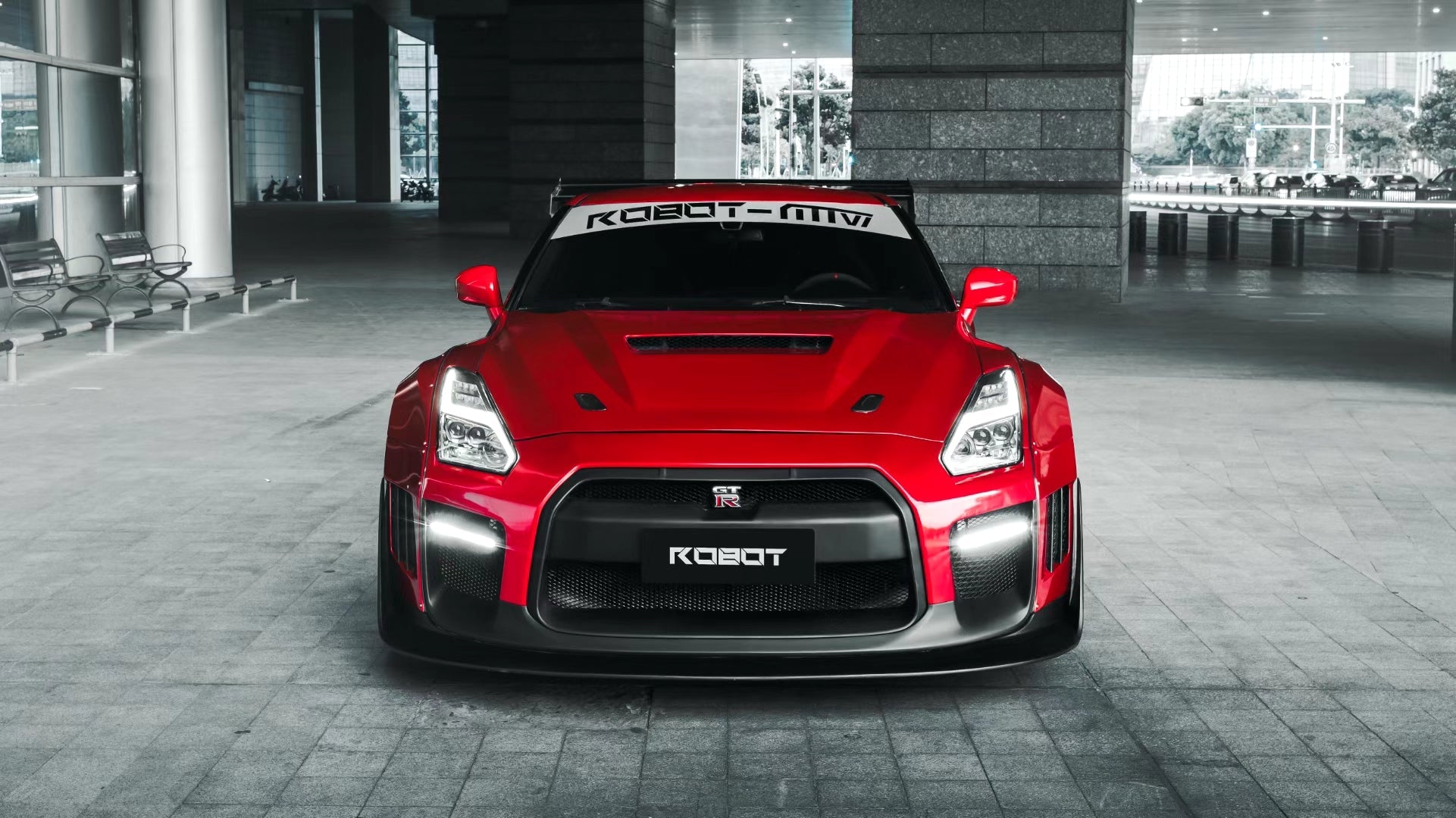 Robot Craftsman Nissan GTR Body Kit R35 WIDEBODY Fibre Glass Reinforced Plastic Complete Body Kit (FRP) Aftermarket Carbon Fiber Part / Bodykit - Robot Bodykits
