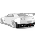 Robot Craftsman Nissan GTR Body Kit R35 WIDEBODY Fibre Glass Reinforced Plastic Complete Body Kit (FRP) Aftermarket Carbon Fiber Part / Bodykit - Robot Bodykits