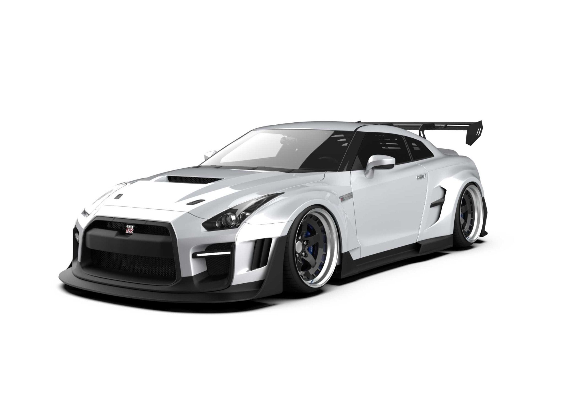 Robot Craftsman Nissan GTR Body Kit R35 WIDEBODY Fibre Glass Reinforced Plastic Complete Body Kit (FRP) Aftermarket Carbon Fiber Part / Bodykit - Robot Bodykits