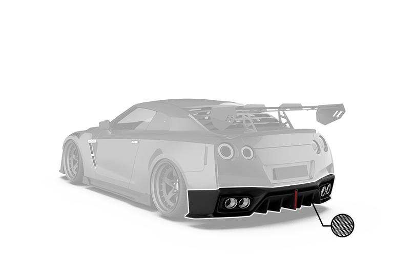 Robot Craftsman Nissan GTR Narrowbody R35 Rear Diffuser Aftermarket Carbon Fiber Part / Bodykit - Robot Bodykits
