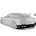 Robot Craftsman Nissan GTR Narrowbody R35 Rear Diffuser Aftermarket Carbon Fiber Part / Bodykit - Robot Bodykits