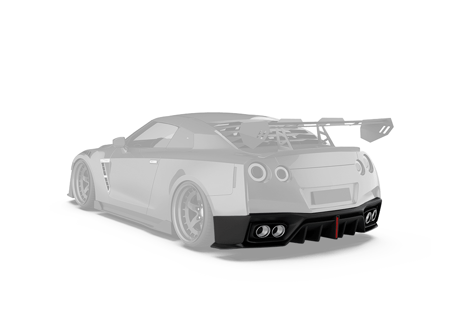 Robot Craftsman Nissan GTR Narrowbody R35 Rear Diffuser Aftermarket Carbon Fiber Part / Bodykit - Robot Bodykits