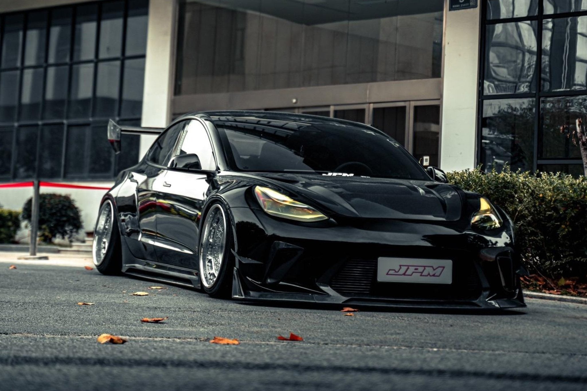 Robot Craftsman Tesla Model 3 2017 - 2023 “HACKER” Widebody FRP & Partial Carbon Full Kit Aftermarket Carbon Fiber Part / Bodykit - Robot Bodykits