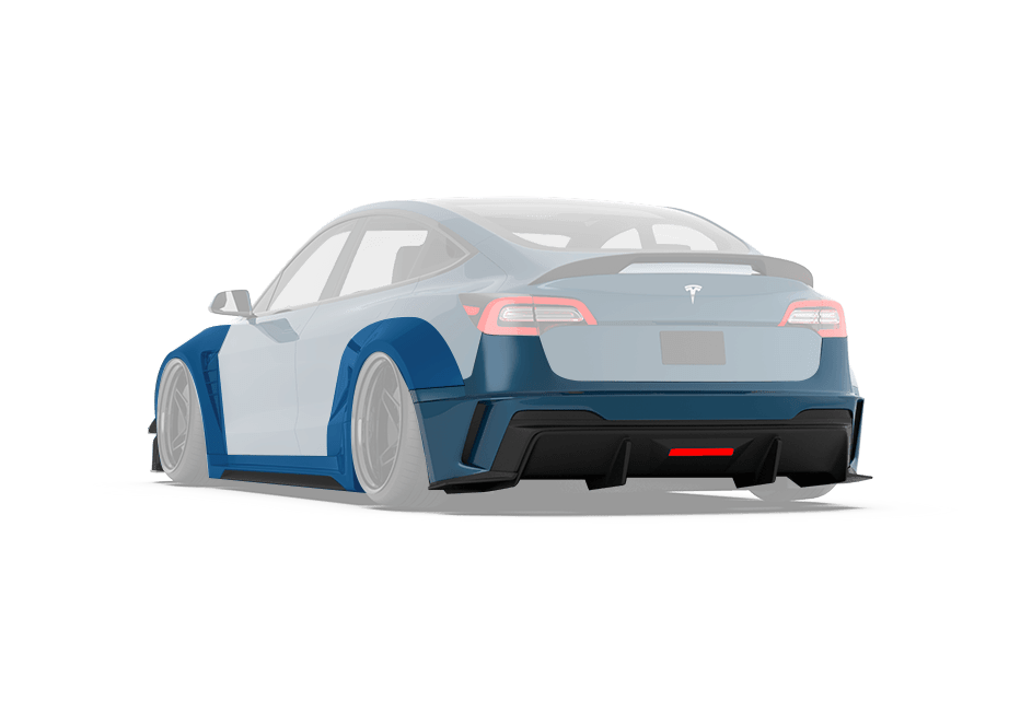 Robot Craftsman Tesla Model 3 2017-2023 “HACKER” Widebody FRP & Partial Carbon Full Kit Aftermarket Carbon Fiber Part / Bodykit - Robot Bodykits