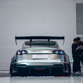 Robot Craftsman Tesla Model 3 2017 - 2023 “HACKER” Widebody FRP & Partial Carbon Full Kit Aftermarket Carbon Fiber Part / Bodykit - Robot Bodykits