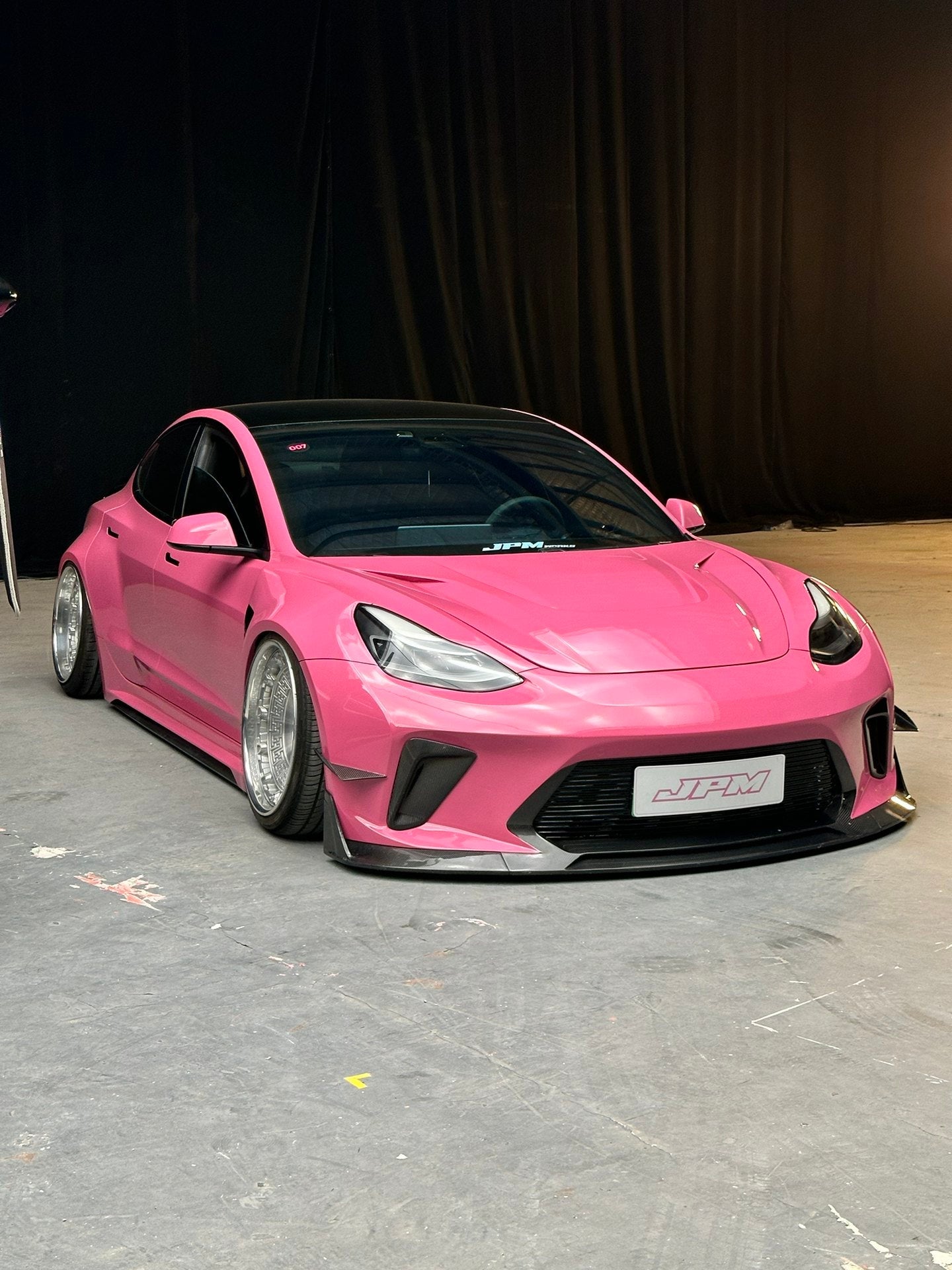 Robot Craftsman Tesla Model 3 2017 - 2023 “HACKER” Widebody FRP & Partial Carbon Full Kit Aftermarket Carbon Fiber Part / Bodykit - Robot Bodykits
