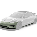 Robot Craftsman Tesla Model 3 "Crypton" Fibre Glass Reinforced Plastic Complete Body Kit (FRP) Aftermarket Carbon Fiber Part / Bodykit - Robot Bodykits