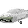 Robot Craftsman Tesla Model 3 "Crypton" Fibre Glass Reinforced Plastic Complete Body Kit (FRP) Aftermarket Carbon Fiber Part / Bodykit - Robot Bodykits